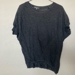 vince wool and silk high low top